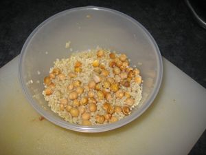 Quinoa og kjklingabaunir
